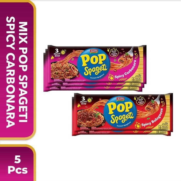 

Pilihan- 5 Pcs - Mix Pop Spageti Spicy Carbonara & Bolognese 84 Gr