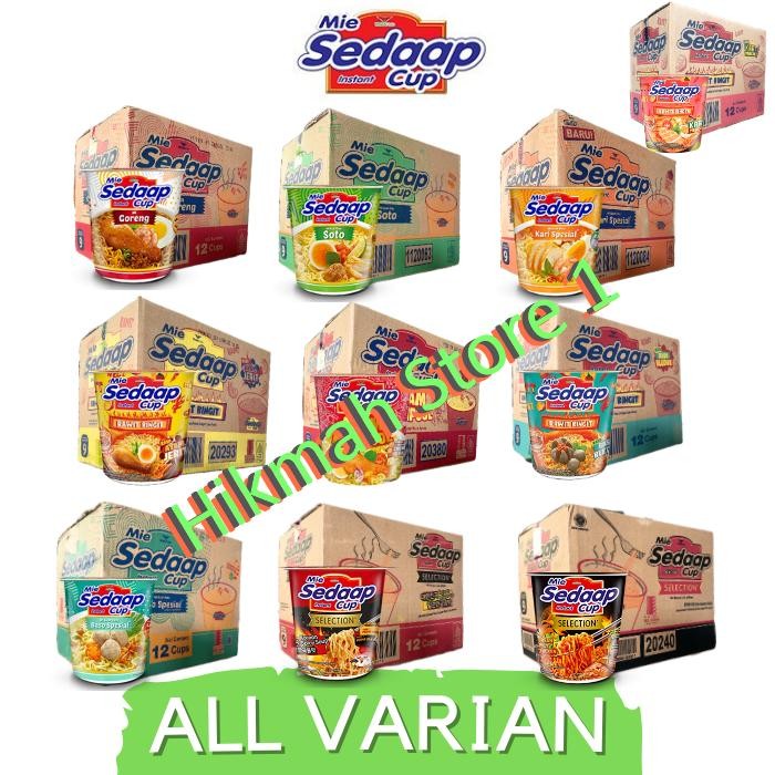 

Pilihan- Mie Sedaap Cup 1 Dus Isi 12 Pcs Semua Rasa