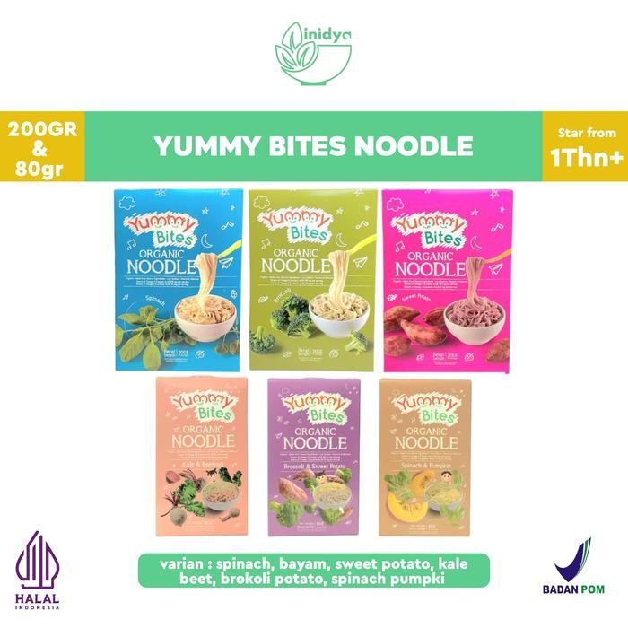 

Pilihan- Yummy Bites Organic Noodle 200G Dan 80G Mie Mpasi Bayi Organik Gluten Free