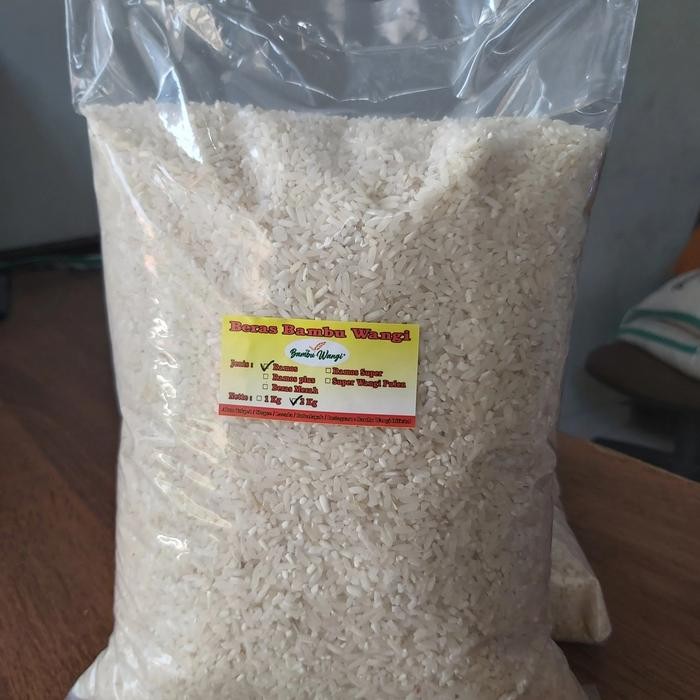 

Pilihan- Beras Ramos Medium - Merk Bambu Wangi 2 Kg