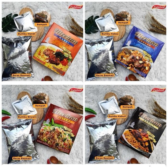 

Pilihan- Merhan 500Gr Paket Beras Basmati Instant Nasi Kabuli Biryani Mandhi Kabsa Praktis Plus