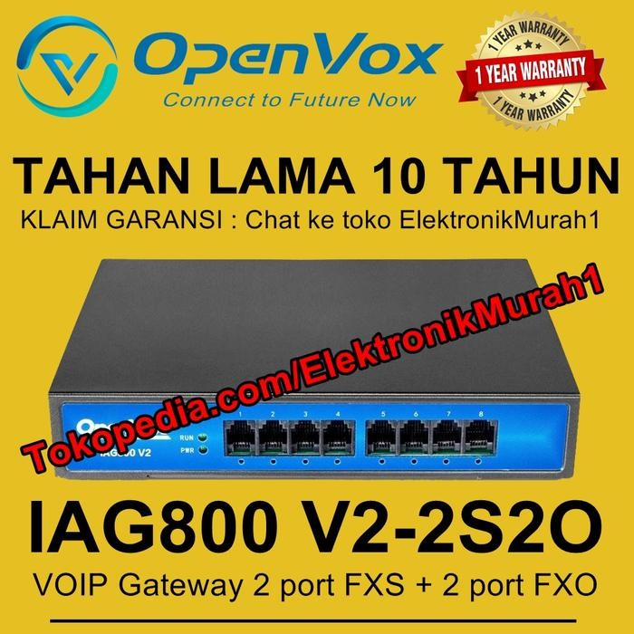 Voip Gateway Analog 2Fxs + 2Fxo OpenVox ( 2 Fxo + 2 Fxs ) Kode 65