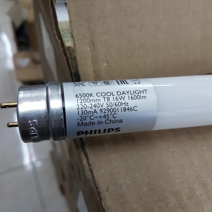 TERSEDIA PHILIPS LED TUBE ECOFIT 1200MM 16W T8 TL LED SET