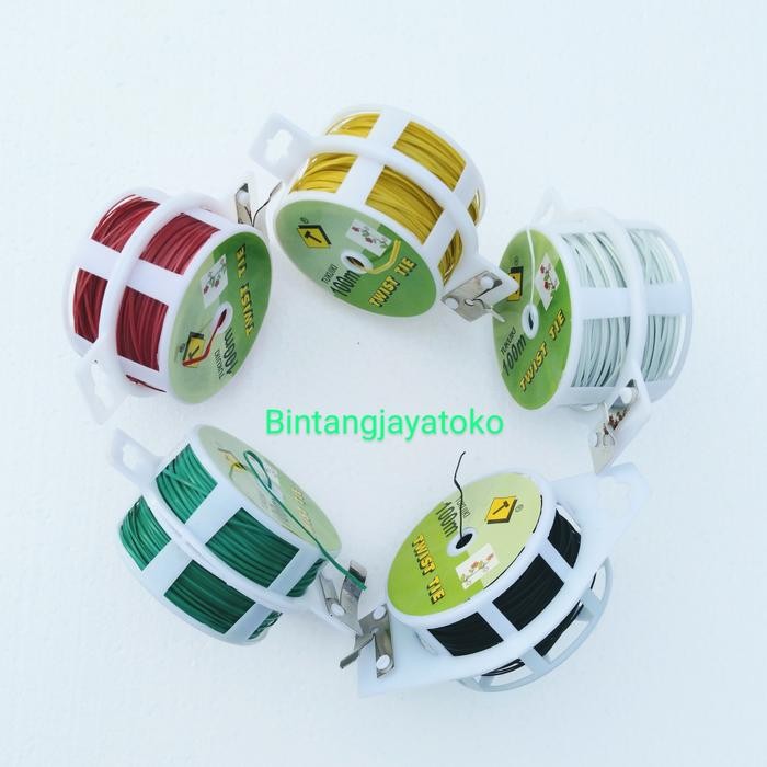 

jjm - twistie kabel ties 100m kabel tali ikat twist tie