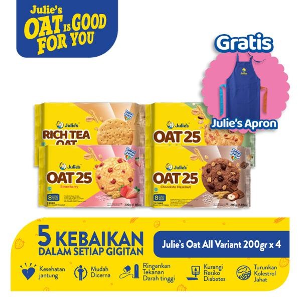 

FREE APRON - Buy 4 Julies Oat