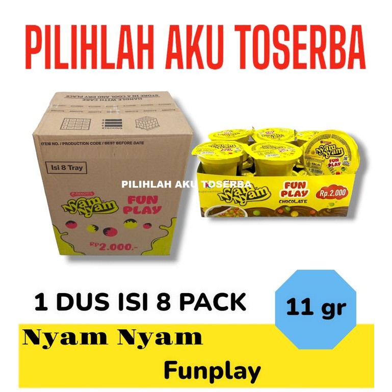 

Arnott's Nyam Nyam FUN PLAY Bubble Puff Chocolate - ( HARGA PER DUS )