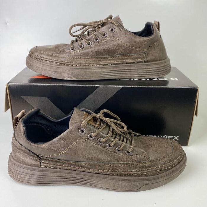 Gudang Tas - Sepatu Kulit Pria Leather Import Kerja Jalan Anti Slip