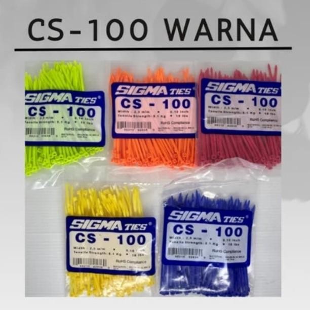 

Pilihan- Kabel Tis Cable Ties Cs-100 Cs 100 Warna 10Cm Sigma Original Per 1Ties
