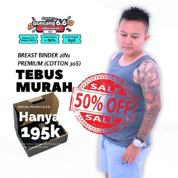 

Pilihan- [Paket Hemat Bundling] Breast Binder 2In1 Premium Cotton Combed 30S