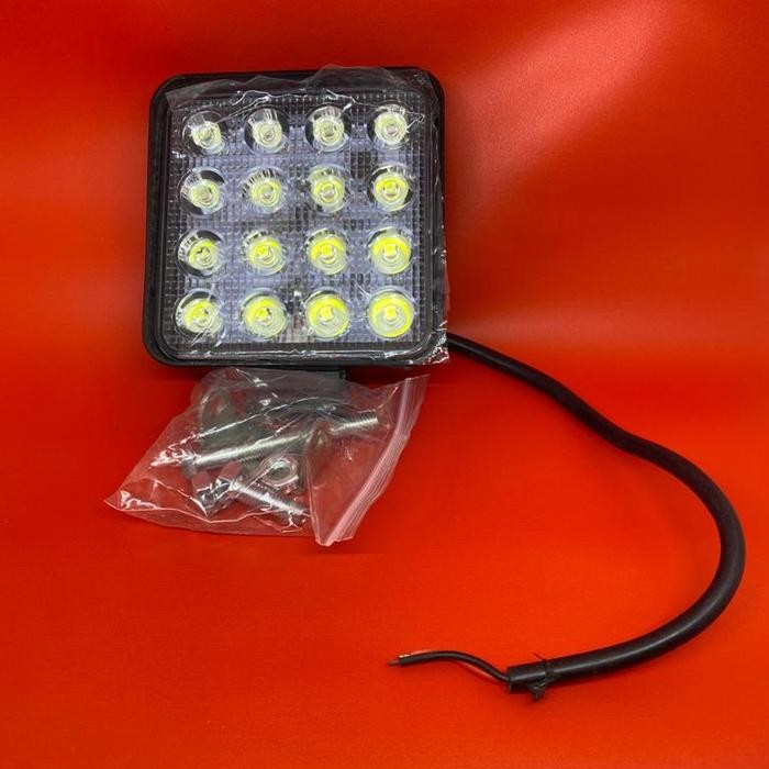 Promo Fog Lamp Led Segi Empat 4" - 16Pin / Lampu Anti Kabut Kotak 4" - 16Pin Terlariss 