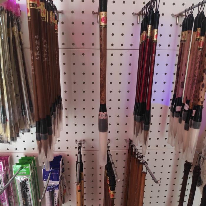 Kuas Medium Bulu Putih/Kuas Kaligrafi/Kuas Lukis/Maopi Kaligrafi