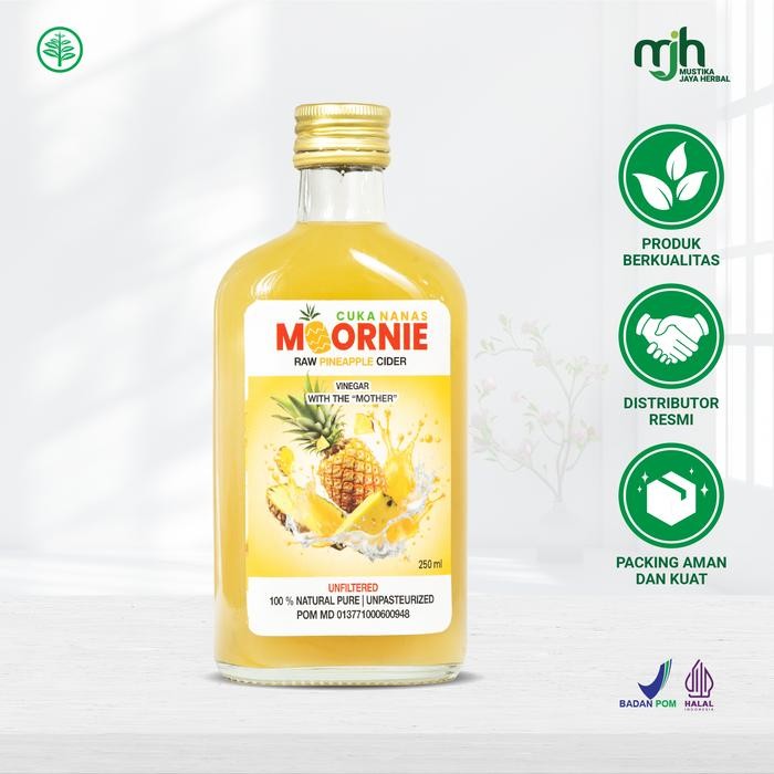 

Pilihan- Cuka Nanas Moornie Organik With Mother Pineapple Vinegar 250Ml