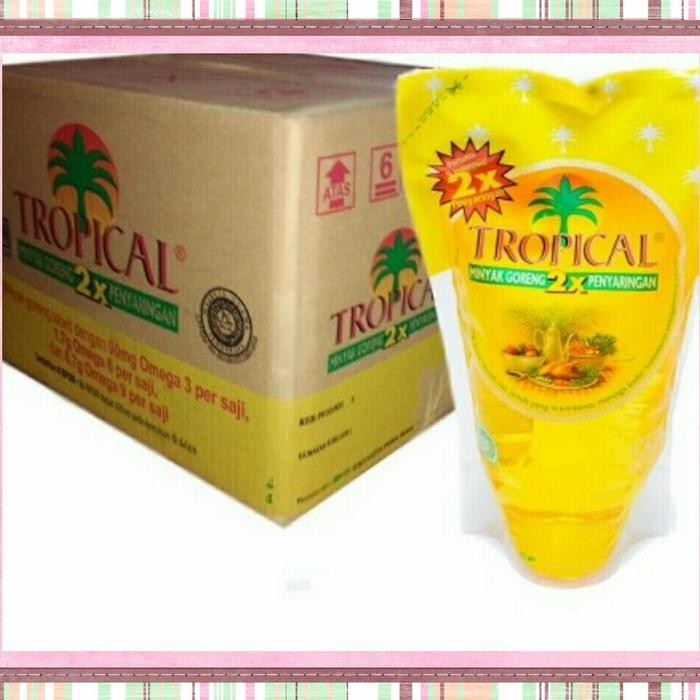 

Pilihan- Tropical Minyak Goreng Pouch 2X Penyaringan 2L X 1 Karton Isi 6 Pouch