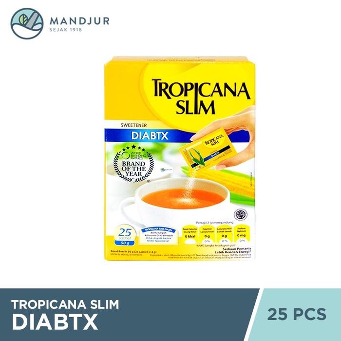 

Pilihan- Tropicana Slim Diabtx 25 Sachet - Sediaan Pemnais Gula Tabur