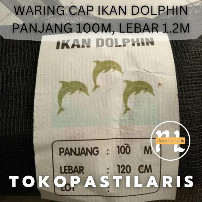 WARING HITAM CAP IKAN DOLPHIN 1 ROL (100Mx120CM) MURAH