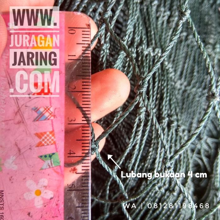 Jaring PE lubang 4 cm tebal 15 untuk jaring pengaman. kolam ikan, ayam