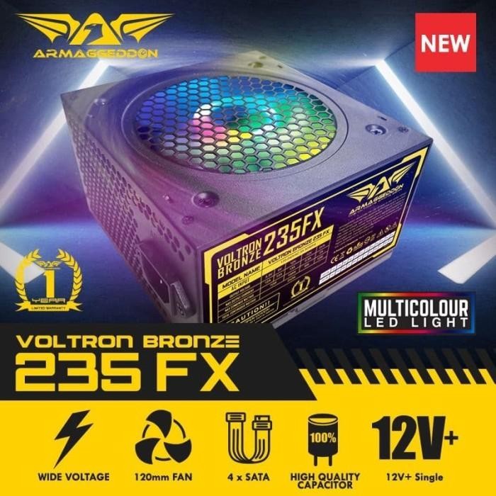 Pasokan Daya Armaggeddon Voltron Bronze 235FX - 235Watt