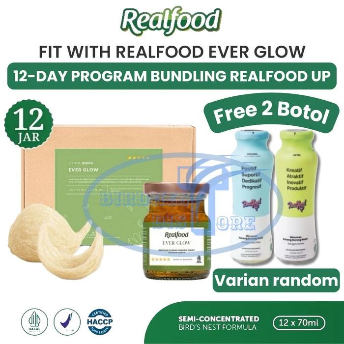 Realfood Ever Glow FREE REALFOOD UP 2 BOTOL