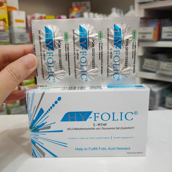 Hy Folic Strip Isi 6 Tablet Obat Vitamin Original Simex