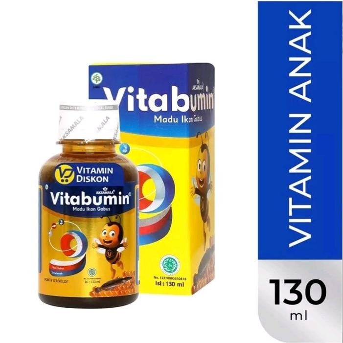 Vitabumin 130ml Madu Ikan Gabus Vitamin Anak Lengkap Cegah stunting & Speech Delay