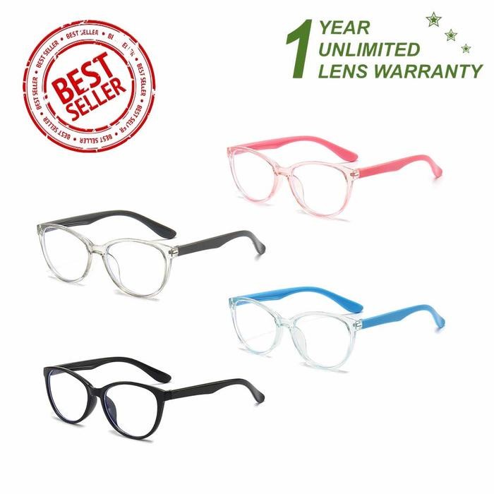 ASLI Kacamata Anak Anak TR90 Elastis Anti Radiasi Blue Ray 8032 READY STOCK