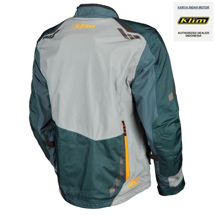 DISKON KLIM Carlsbad Jacket Petrol/Strike Orange READY STOCK