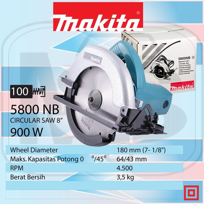 MAKITA 5800NB CIRCLE 7" /MESIN POTONG KAYU 7" MAKITA 5800NB