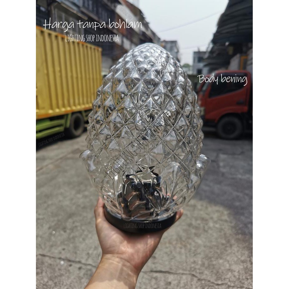 Lampu plafon rumah teras balkon minimalis susu bening acrylic