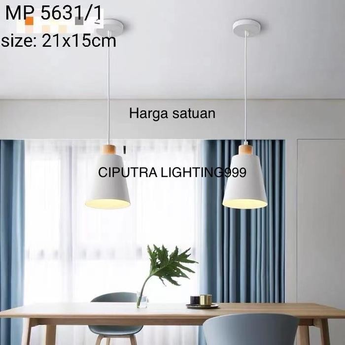 LAMPU GANTUNG HIAS MINIMALIS MINI BAR CAFE 1 LAMPU ELEGANT
