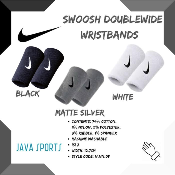 Wristband Nike Swoosh Doublewide Wristbands Original 2 Pack