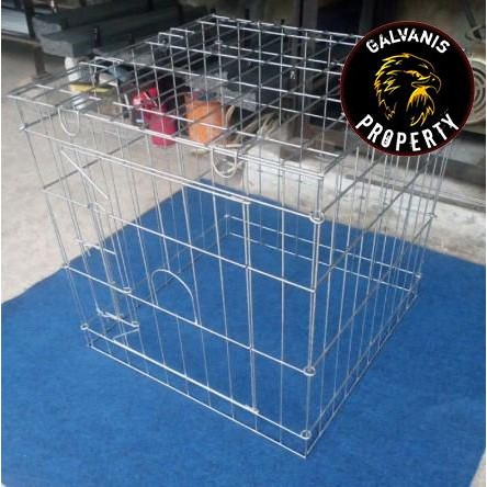 kurungan tenggaran umbaran ayam kate ukuran 50cm bahan besi galvanis