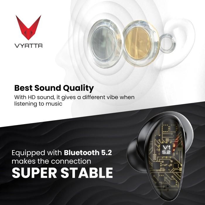 VYATTA AIRBOOM NANO G TWS BLUETOOTH HEADSET EARPHONE GAMING
