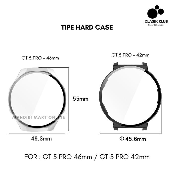 Bumper Case 2 in 1 Huawei Watch GT 5 GT 5 PRO 46mm Casing Pelindung Anti Gores Huawei Watch GT 5