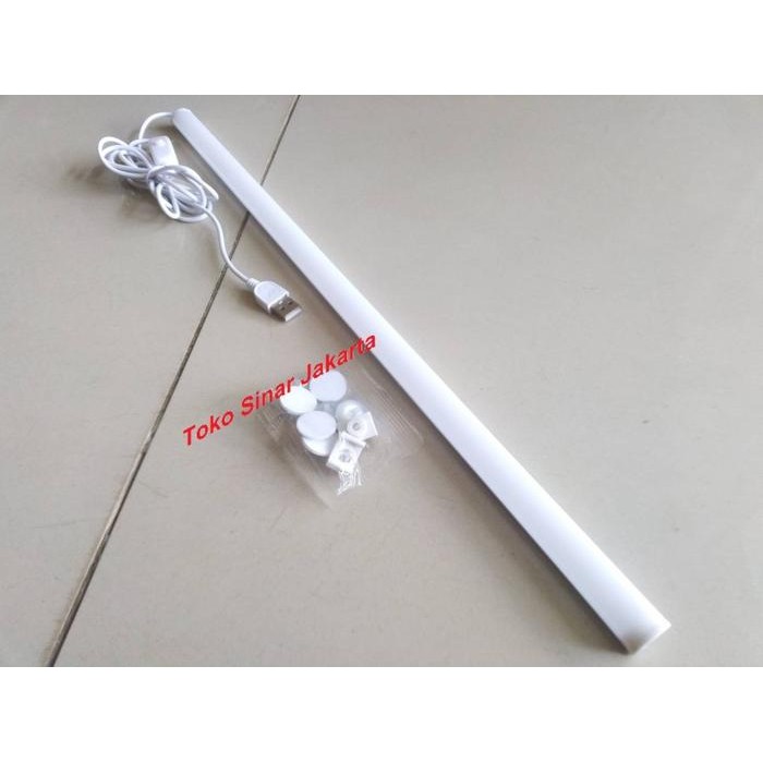 Lampu Led Panjang Portable Lampu Usb Tempel Belajar Baca Etalase 46 Cm