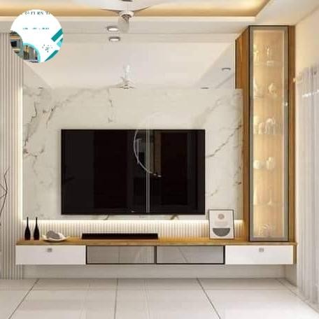 Bisa Gosend Partisi Backdrop Tv Minimalis Meja Tv