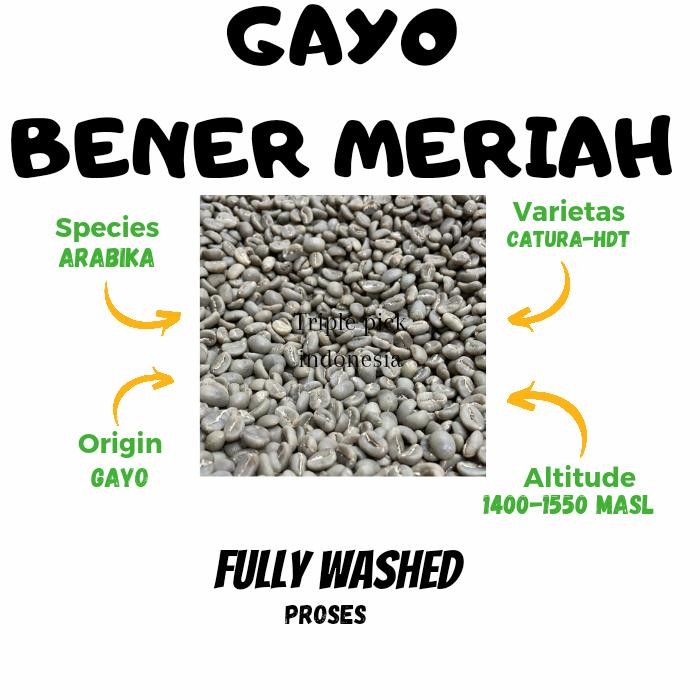 

Pilihan- Green Bean / Biji Kopi Arabika Gayo Bener Meriah - Full Wash Termurah