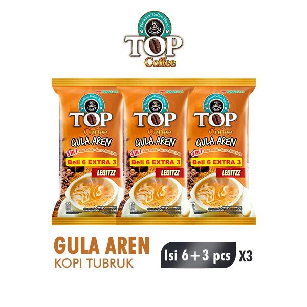 

Pilihan- Top Coffee Kopi Instan Susu Gula Aren Tubruk 3In1 27Gr Isi 9 Pcs X 3