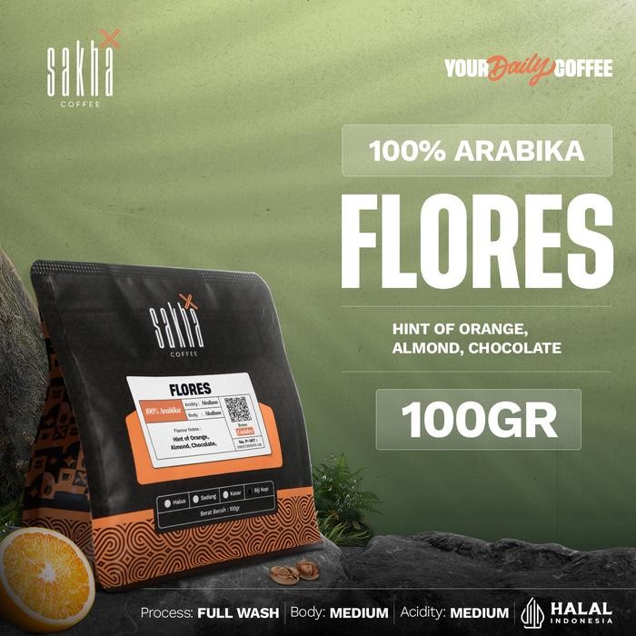 

Pilihan- Kopi Arabika Flores Bajawa Arabica Coffee Roast Beans 100Gr Biji Bubuk