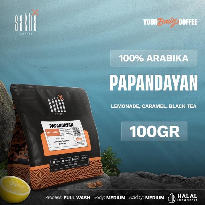 

Pilihan- Kopi Arabika Papandayan Coffee Roast Bean Espresso Roasted Beans Biji Bubuk 100 Gram