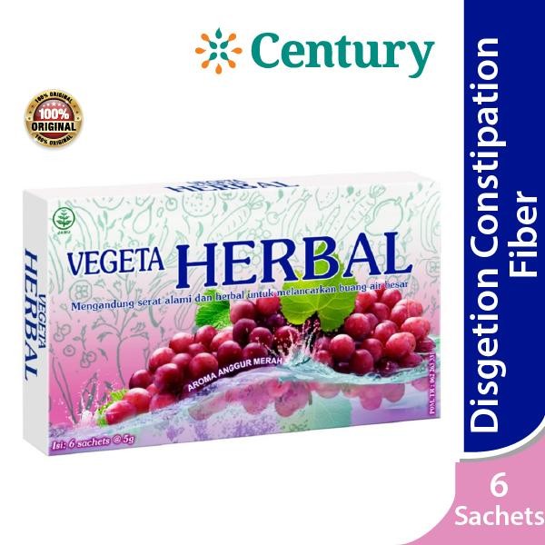 

Pilihan- Vegeta Herbal Anggur Merah Isi 6 Sachet @ 5G / Minuman Serat / Herbal