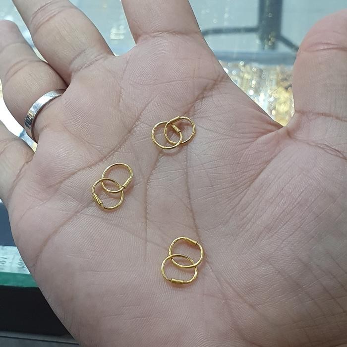 Anting Bayi Kenip Emas Tua 700