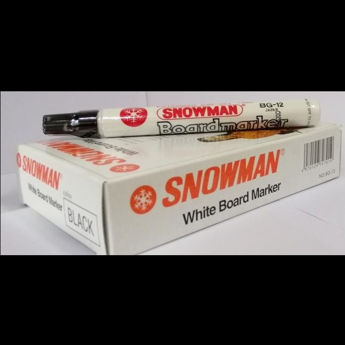 Spidol Snowman Bg-12 Whiteboard - 1 Lusin