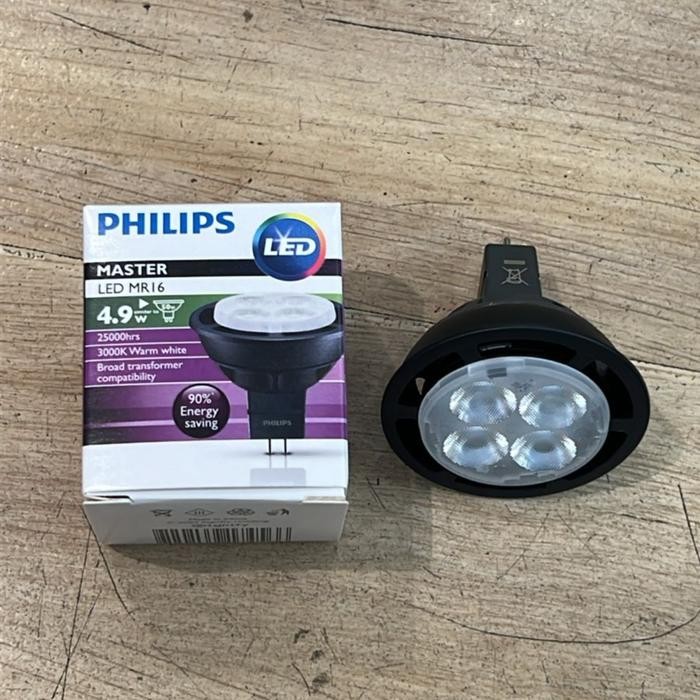 Lampu Led Mr16 Master 4,9W 12V 2700K, 3000K, 4000K Philips