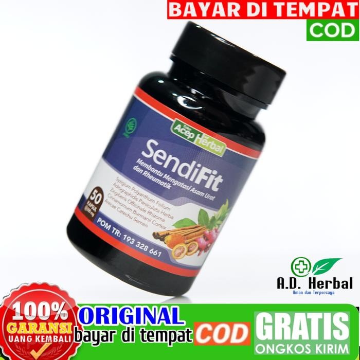 

SendiFit 50 Kapsul - Herbal Sendi, Rematik & Asam Urat Original Shopee Terlaris