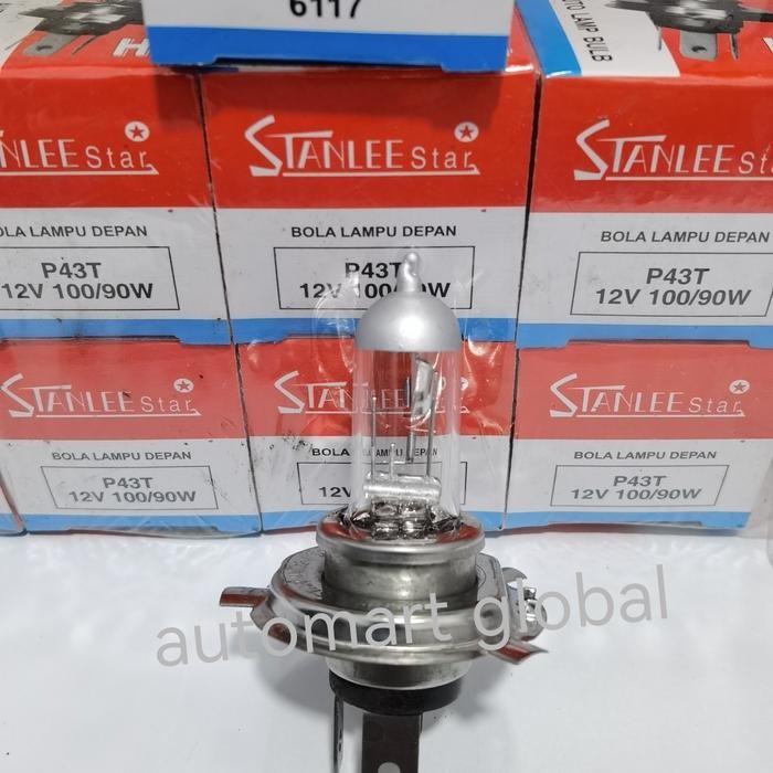 Jual Bola Lampu Halogen H4 12 Volt 100/90 Watt Kyoto