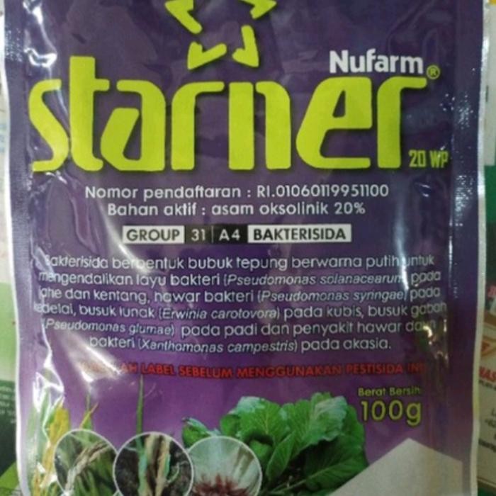 Starner bakterisida 20 WP, 100 gram kemasan pabrik