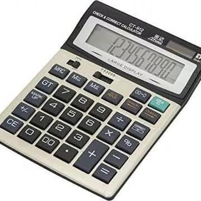 Kalkulator Citizen Ukuran Besar Putih Kantor Toko Baterai Biasa Aa