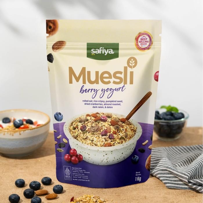 

Muesli Safiya Berry Yogurt 1 Kg Muesli Dried Fruit Mix Original