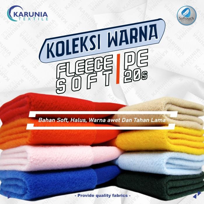 

KAIN FLEECE PE SOFT 20S KILOAN COKLAT KOPI KARUNIA TEXTILE KODE 509