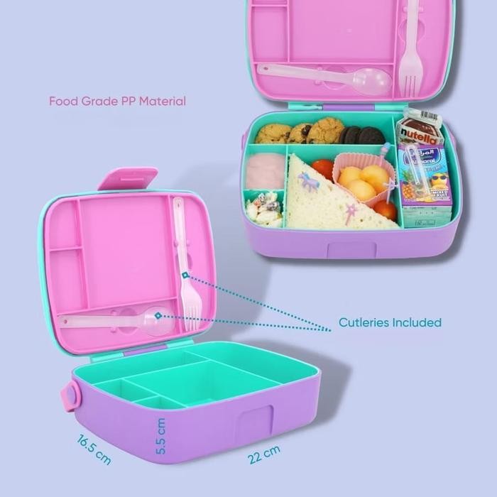 Bento Lunch Box Mirip Munchkin / Kotak Makan Bento Sekat Anti Tumpah